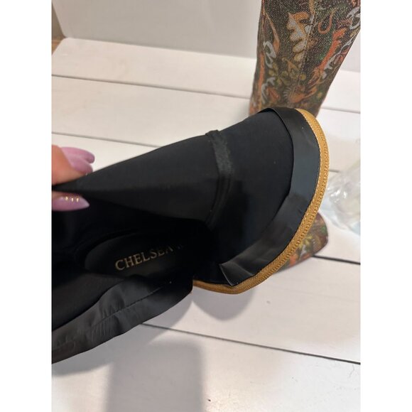 CHELSEA & VIOLET WOMENS ZAYLA FLORAL BOOTS - SIZE 8M- NWOB - Picture 10 of 10